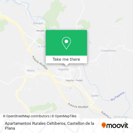mapa Apartamentos Rurales Celtiberos