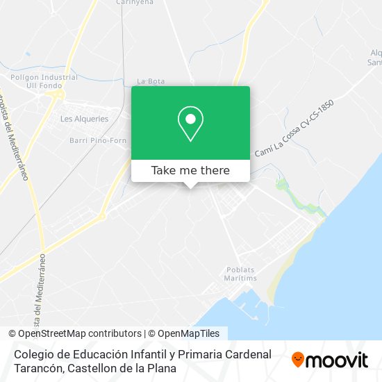 mapa Colegio de Educación Infantil y Primaria Cardenal Tarancón