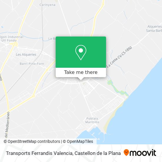 Transports Ferrandis Valencia map