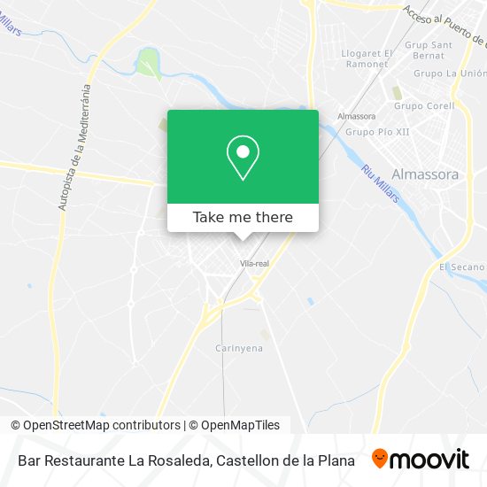 mapa Bar Restaurante La Rosaleda