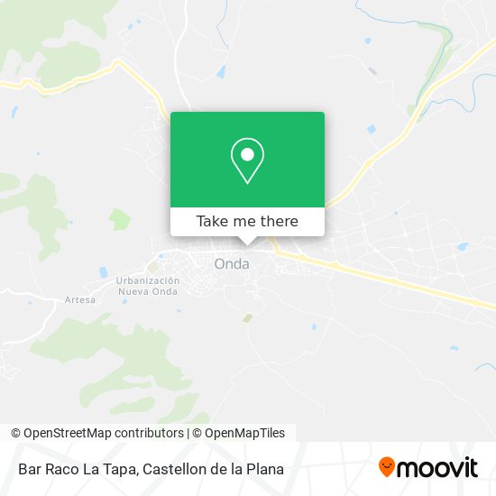 mapa Bar Raco La Tapa