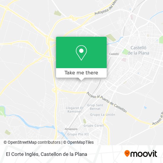 mapa El Corte Inglés