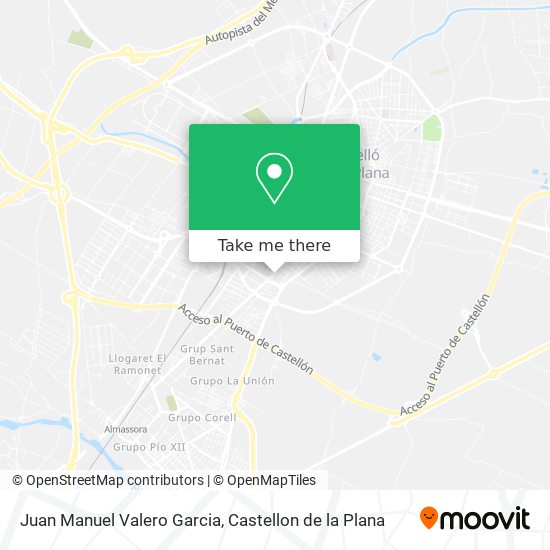 Juan Manuel Valero Garcia map