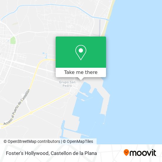 Foster's Hollywood map