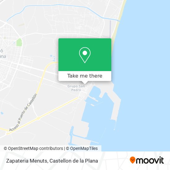 Zapateria Menuts map