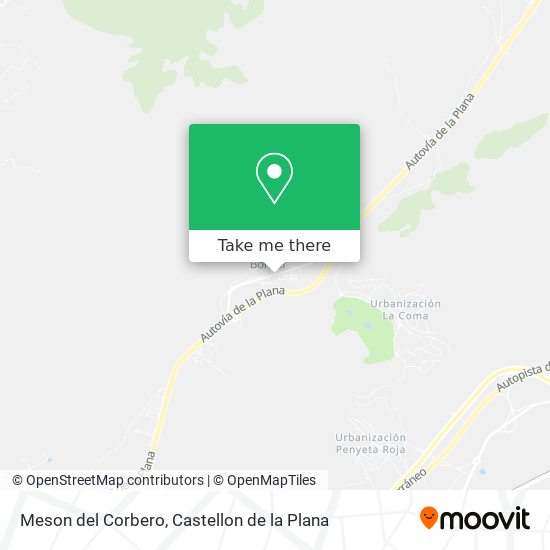 mapa Meson del Corbero