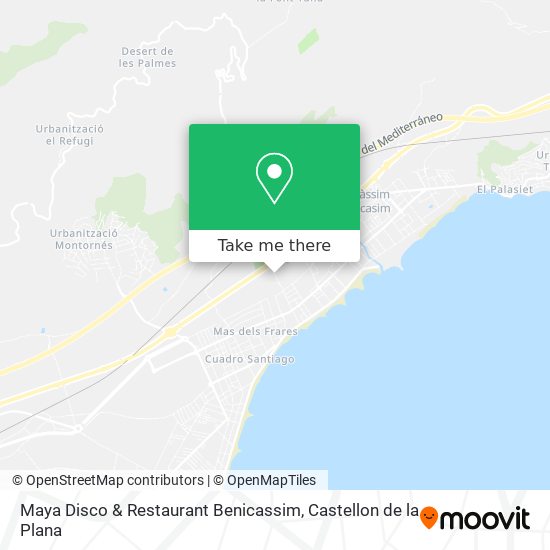 mapa Maya Disco & Restaurant Benicassim