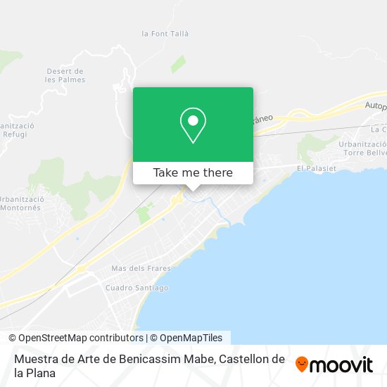 mapa Muestra de Arte de Benicassim Mabe