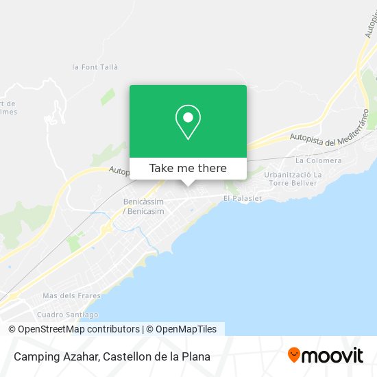 Camping Azahar map