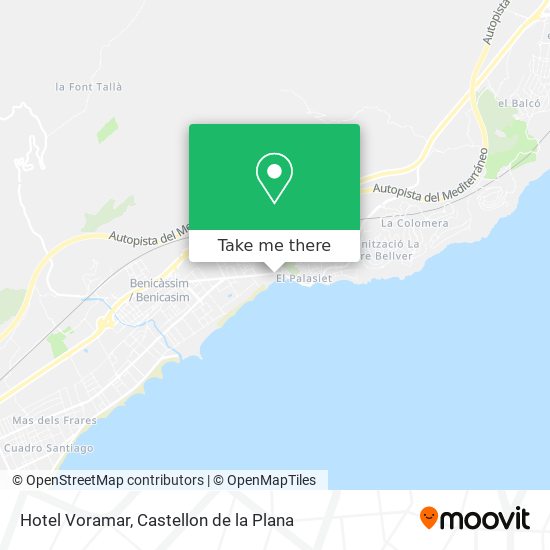 Hotel Voramar map