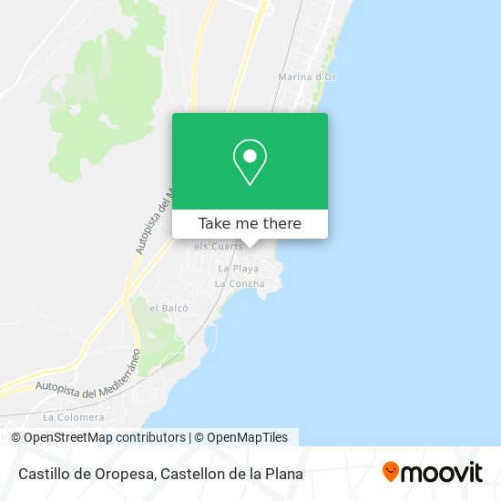 Castillo de Oropesa map