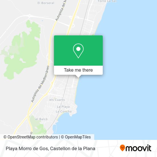Playa Morro de Gos map
