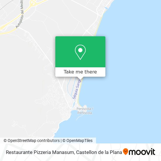 mapa Restaurante Pizzeria Manasum