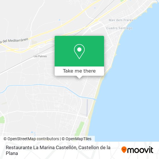 mapa Restaurante La Marina Castellón