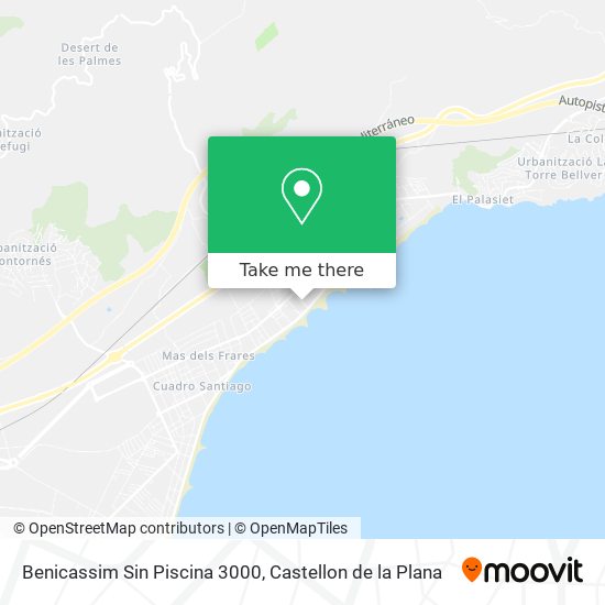 mapa Benicassim Sin Piscina 3000