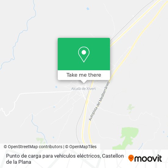 mapa Punto de carga para vehículos eléctricos