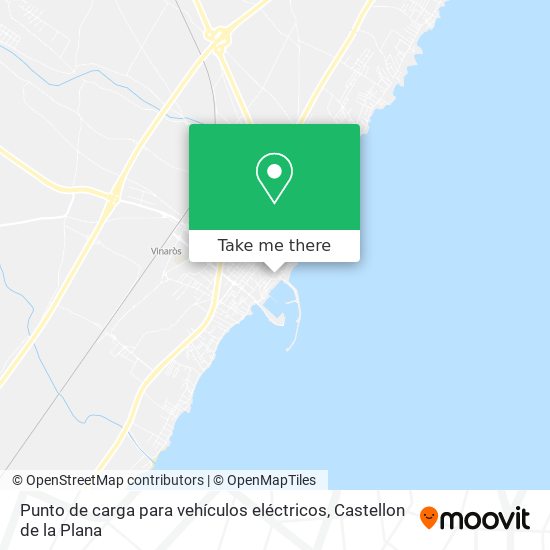 Punto de carga para vehículos eléctricos map