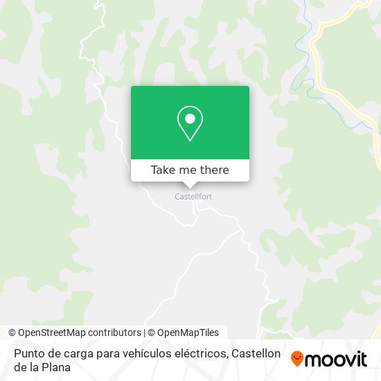 Punto de carga para vehículos eléctricos map