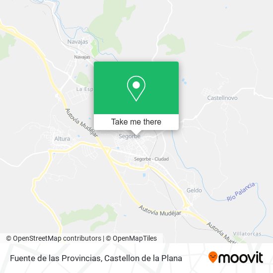 Fuente de las Provincias map