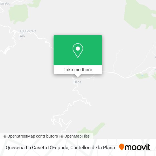 mapa Quesería La Caseta D'Espadà