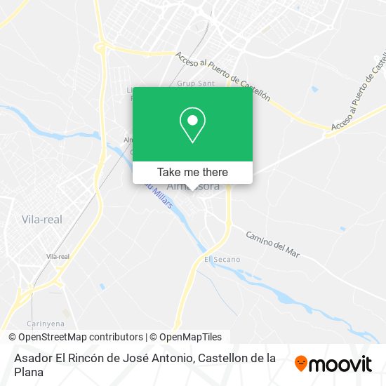 mapa Asador El Rincón de José Antonio