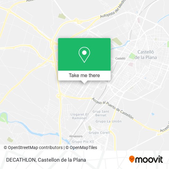 mapa DECATHLON