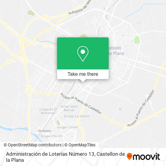 Administración de Loterías Número 13 map