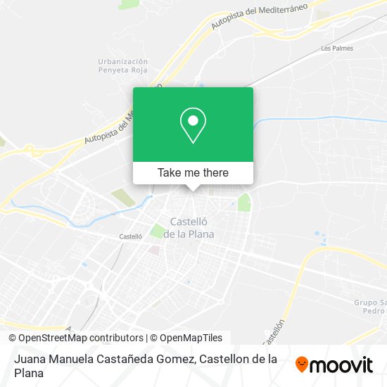 Juana Manuela Castañeda Gomez map