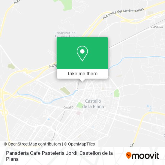 mapa Panaderia Cafe Pasteleria Jordi