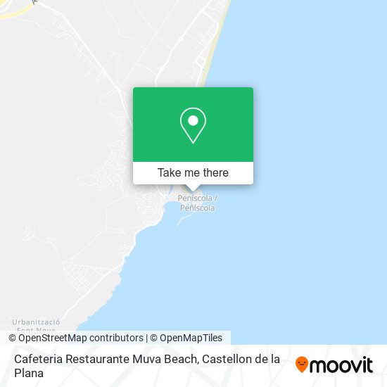 mapa Cafeteria Restaurante Muva Beach