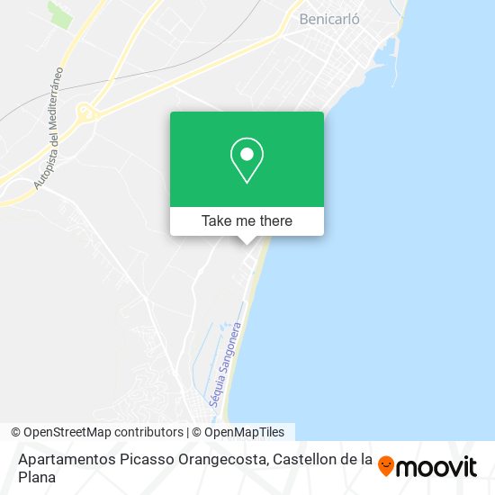 mapa Apartamentos Picasso Orangecosta