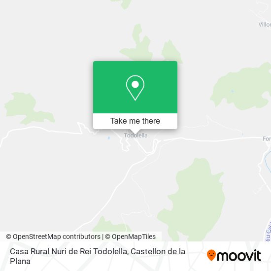 mapa Casa Rural Nuri de Rei Todolella