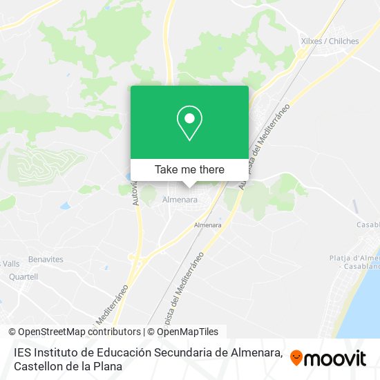 mapa IES Instituto de Educación Secundaria de Almenara