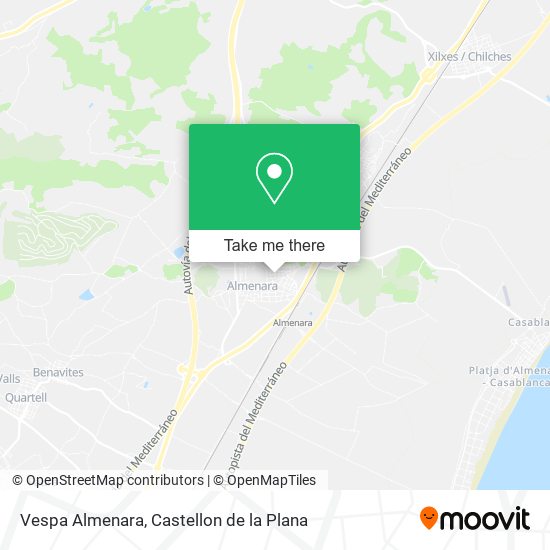 Vespa Almenara map