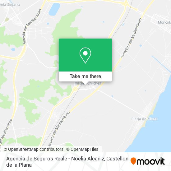 mapa Agencia de Seguros Reale - Noelia Alcañíz