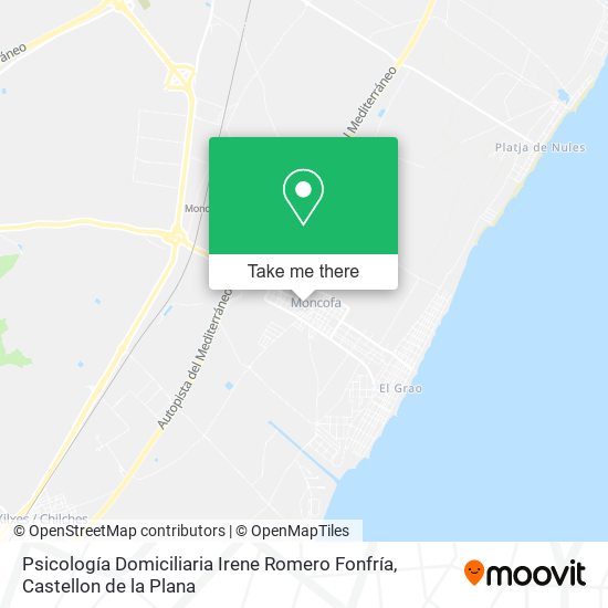 Psicología Domiciliaria Irene Romero Fonfría map