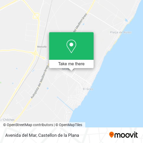 mapa Avenida del Mar