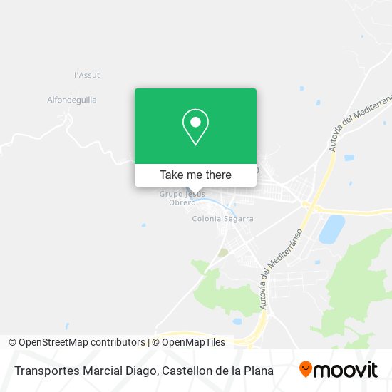 mapa Transportes Marcial Diago