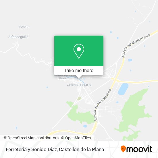 Ferreteria y Sonido Diaz map