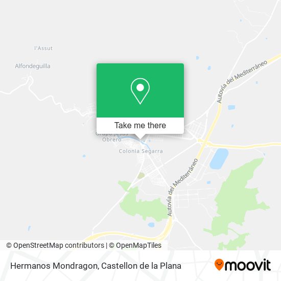 Hermanos Mondragon map