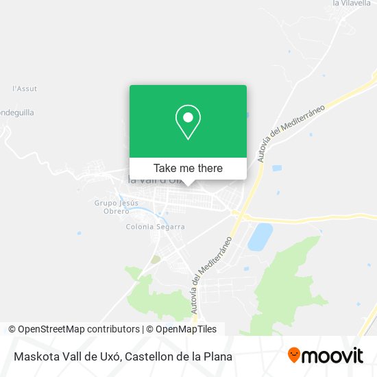 mapa Maskota Vall de Uxó