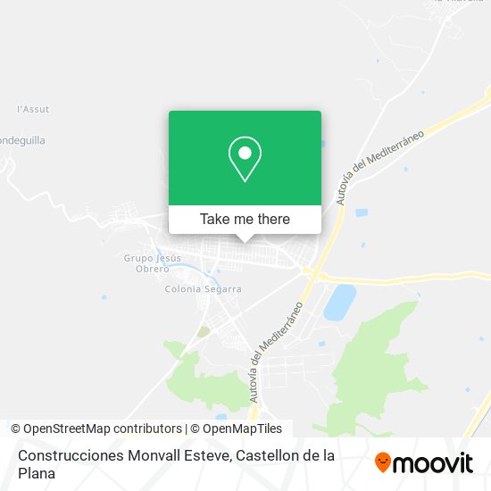 mapa Construcciones Monvall Esteve