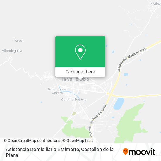 mapa Asistencia Domiciliaria Estimarte