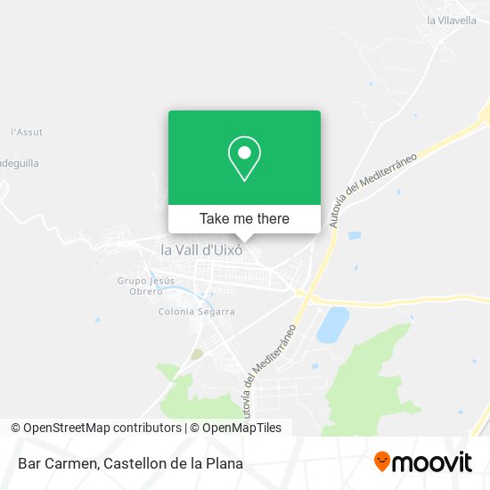 mapa Bar Carmen