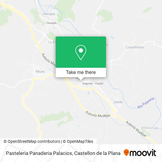 mapa Pasteleria Panaderia Palacios