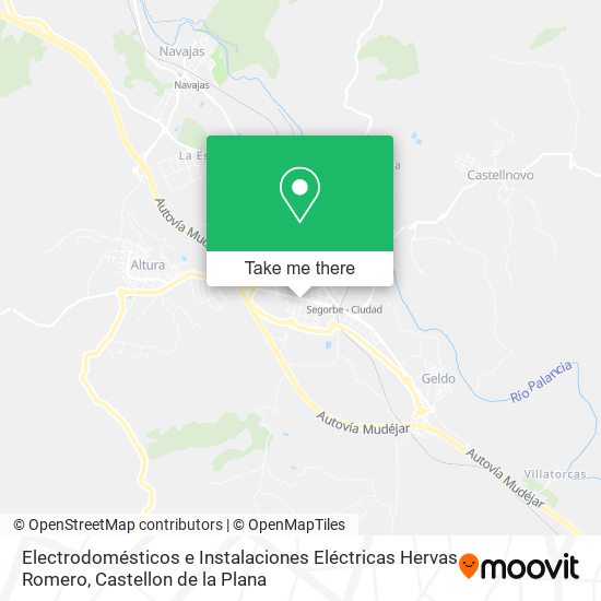 mapa Electrodomésticos e Instalaciones Eléctricas Hervas Romero