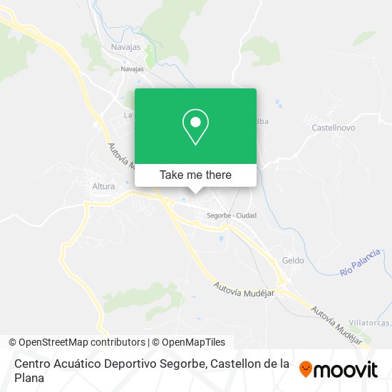 mapa Centro Acuático Deportivo Segorbe