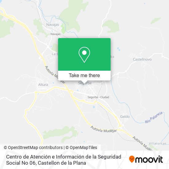 mapa Centro de Atención e Información de la Seguridad Social No 06