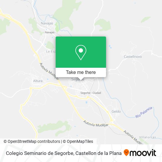 mapa Colegio Seminario de Segorbe