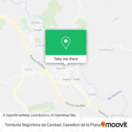 mapa Tómbola Segorbina de Caridad